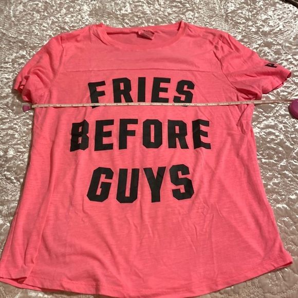 PINK Victoria's Secret Tops - Victoria’s Secret pink fries before guys T-shirt. Brand new without tags